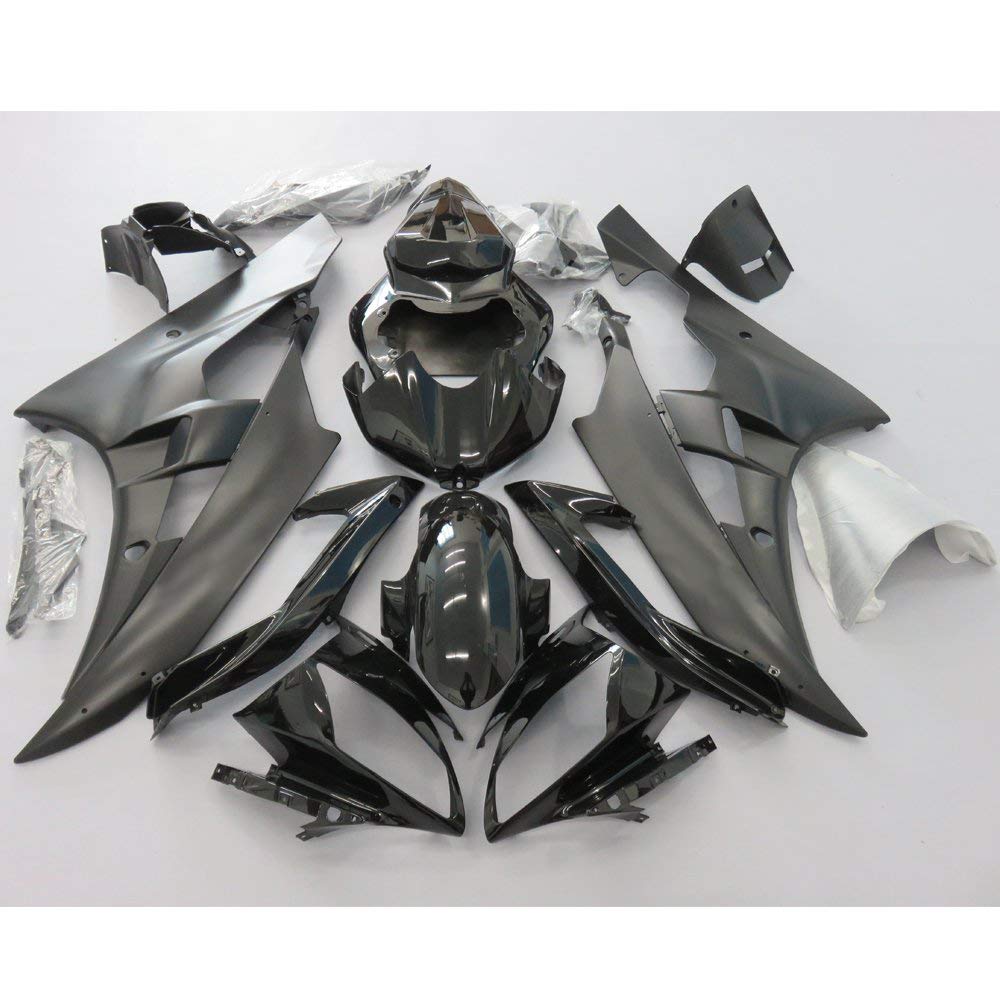 Amazon.com: ZXMOTO Matt Black Fairing Kit for Yamaha YZF R6 2006